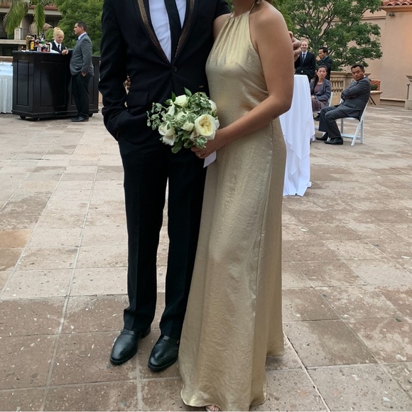 nouvelle AMSALE | Dresses | Amsale Bridesmaid Gold Dress | Poshmark